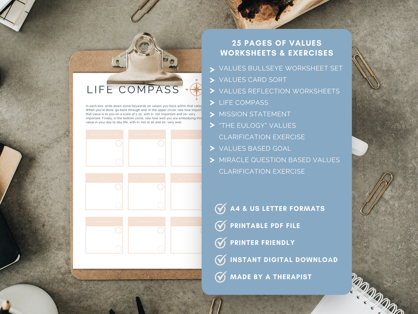 Values Clarification Worksheets