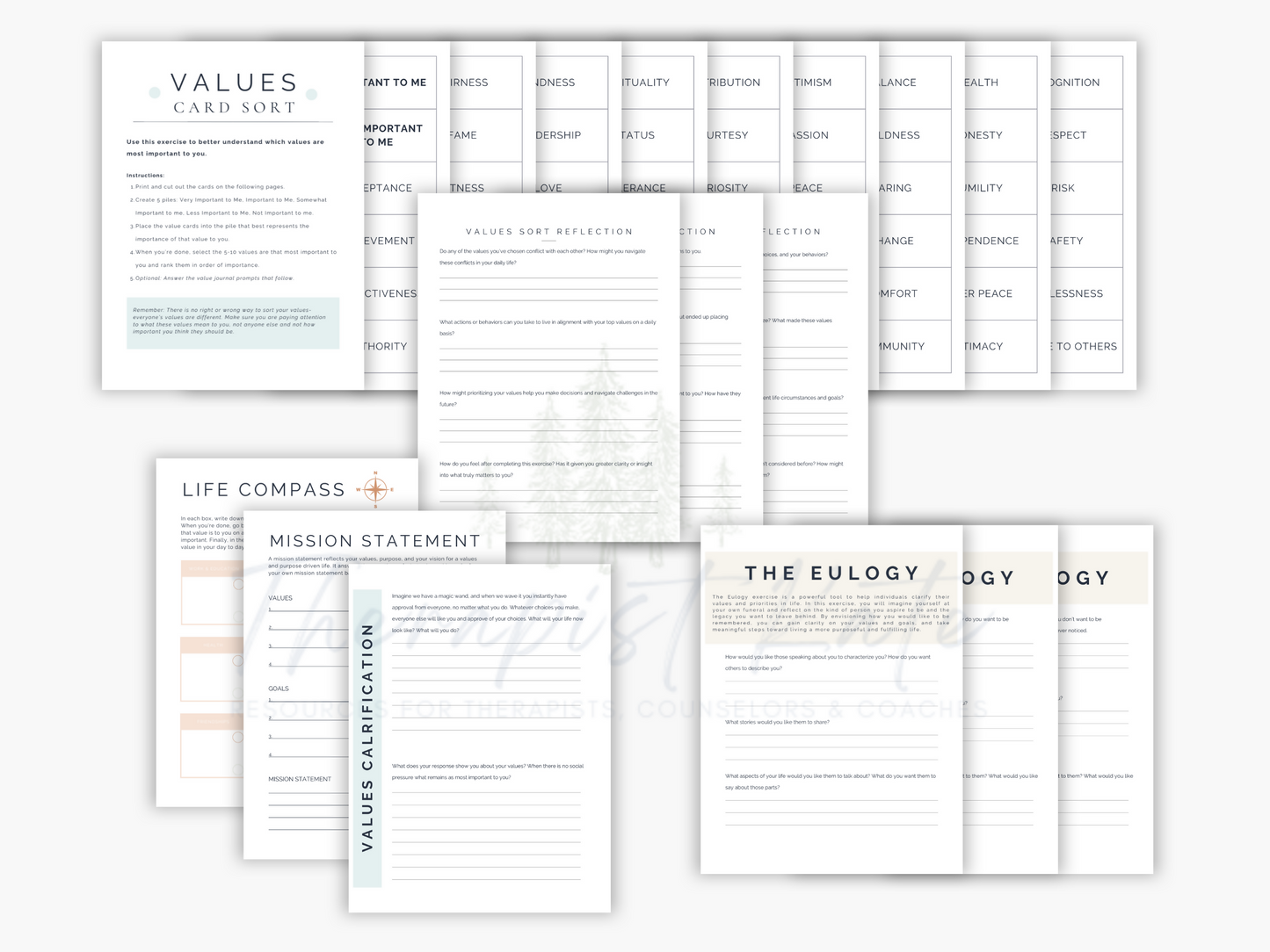 Values Clarification Worksheets