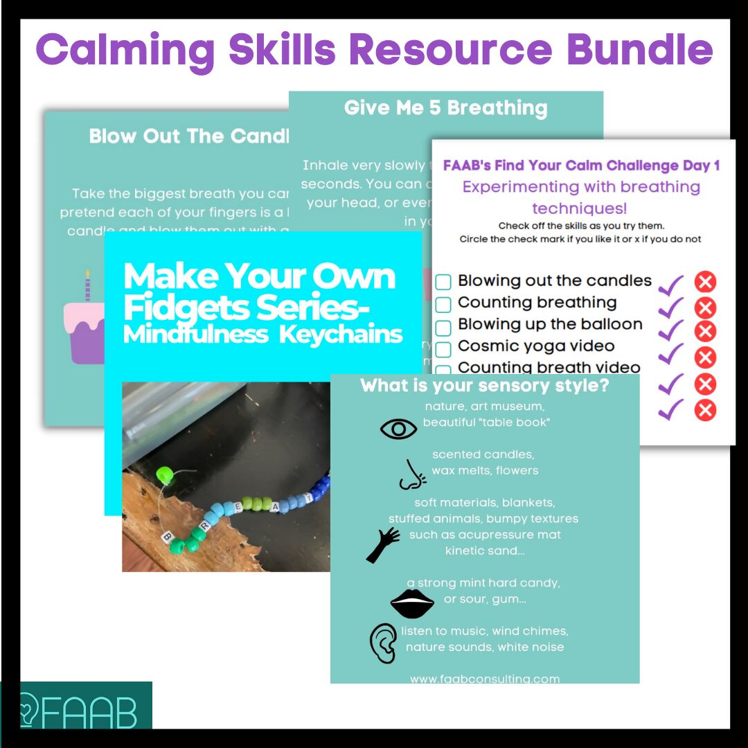 Calming Skills Resource Bundle