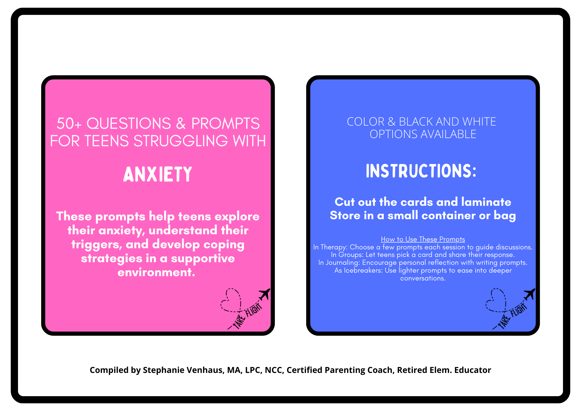 50+ Anxiety Discussion Cards for Teens | Therapy, Counseling, & SEL Ac