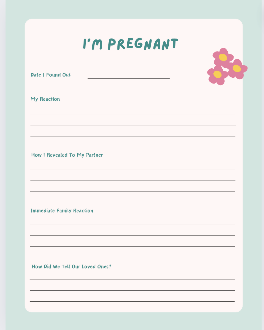 Printable Pregnancy Journal - Monitor Your Physical Well-Being with this Printable PDF