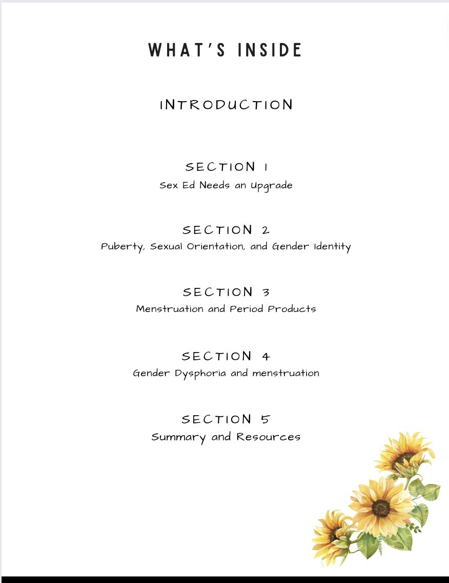 Menstruation: the basics (printable workbook)