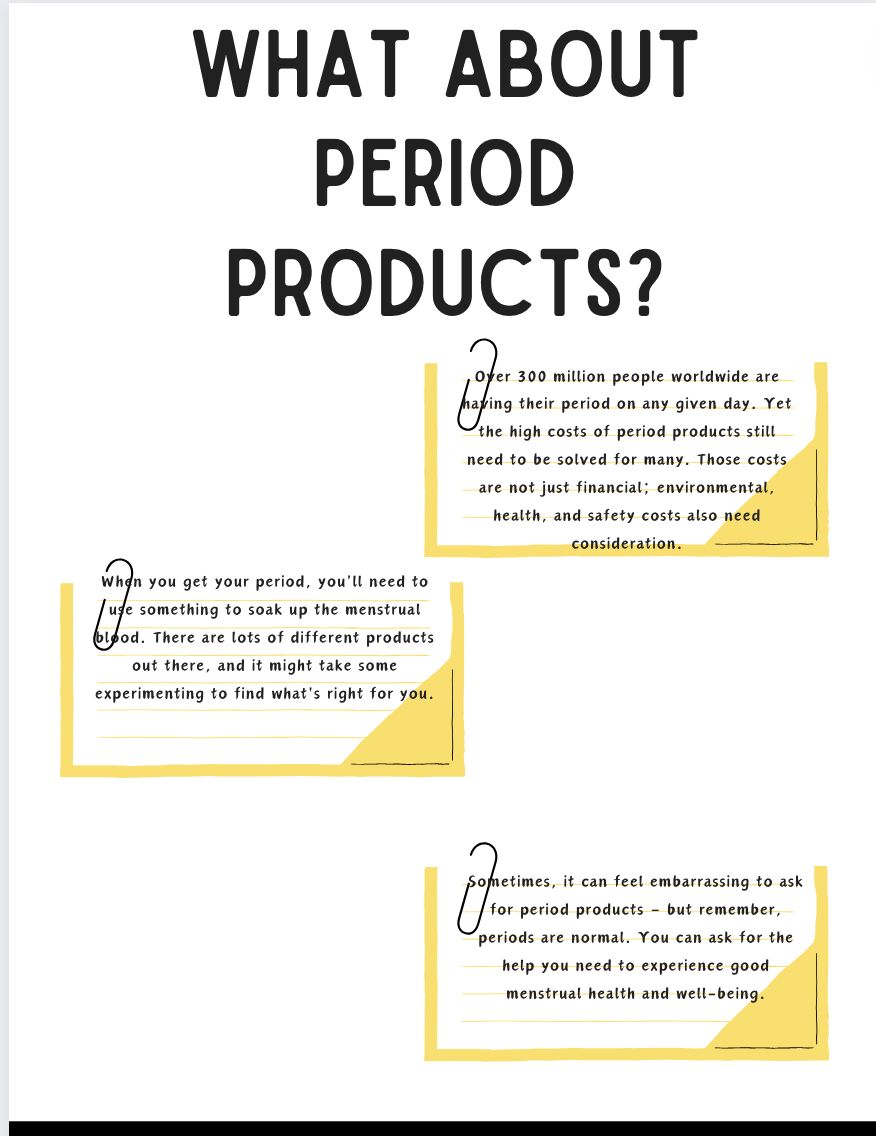 Menstruation: the basics (printable workbook)