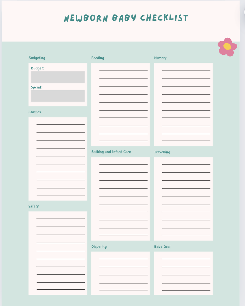 Printable Pregnancy Journal - Monitor Your Physical Well-Being with this Printable PDF