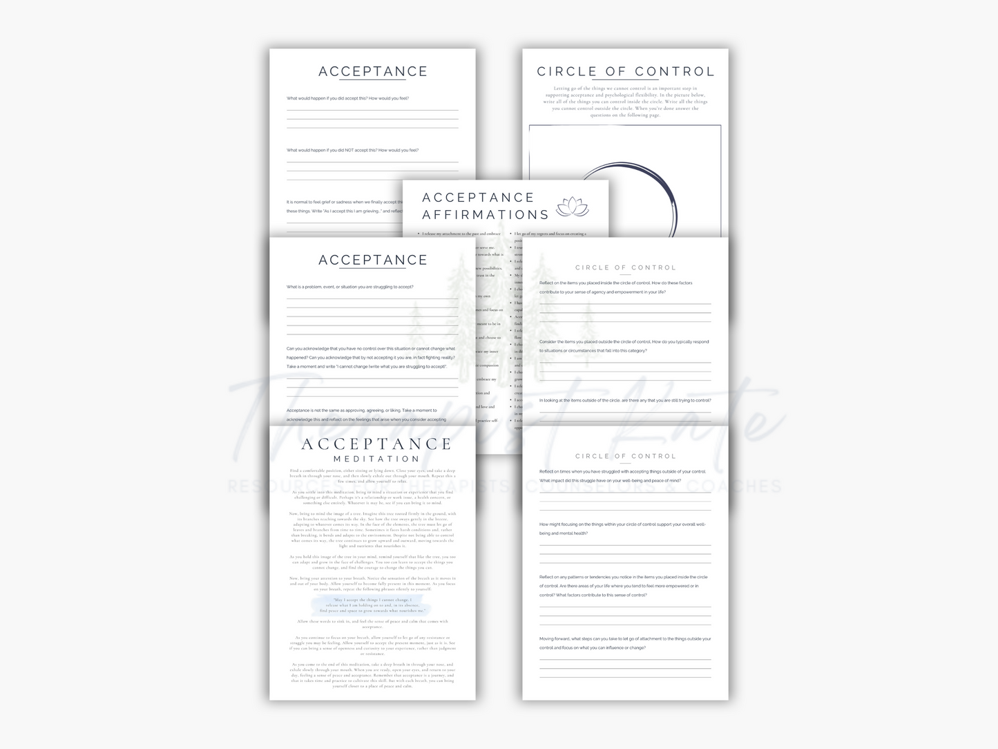 Acceptance Worksheets
