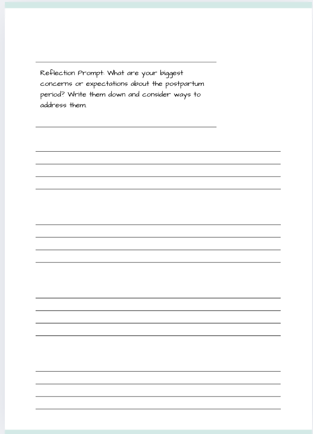 Postpartum Wellness Journal | Guided Workbook for New Parents (PDF Download)