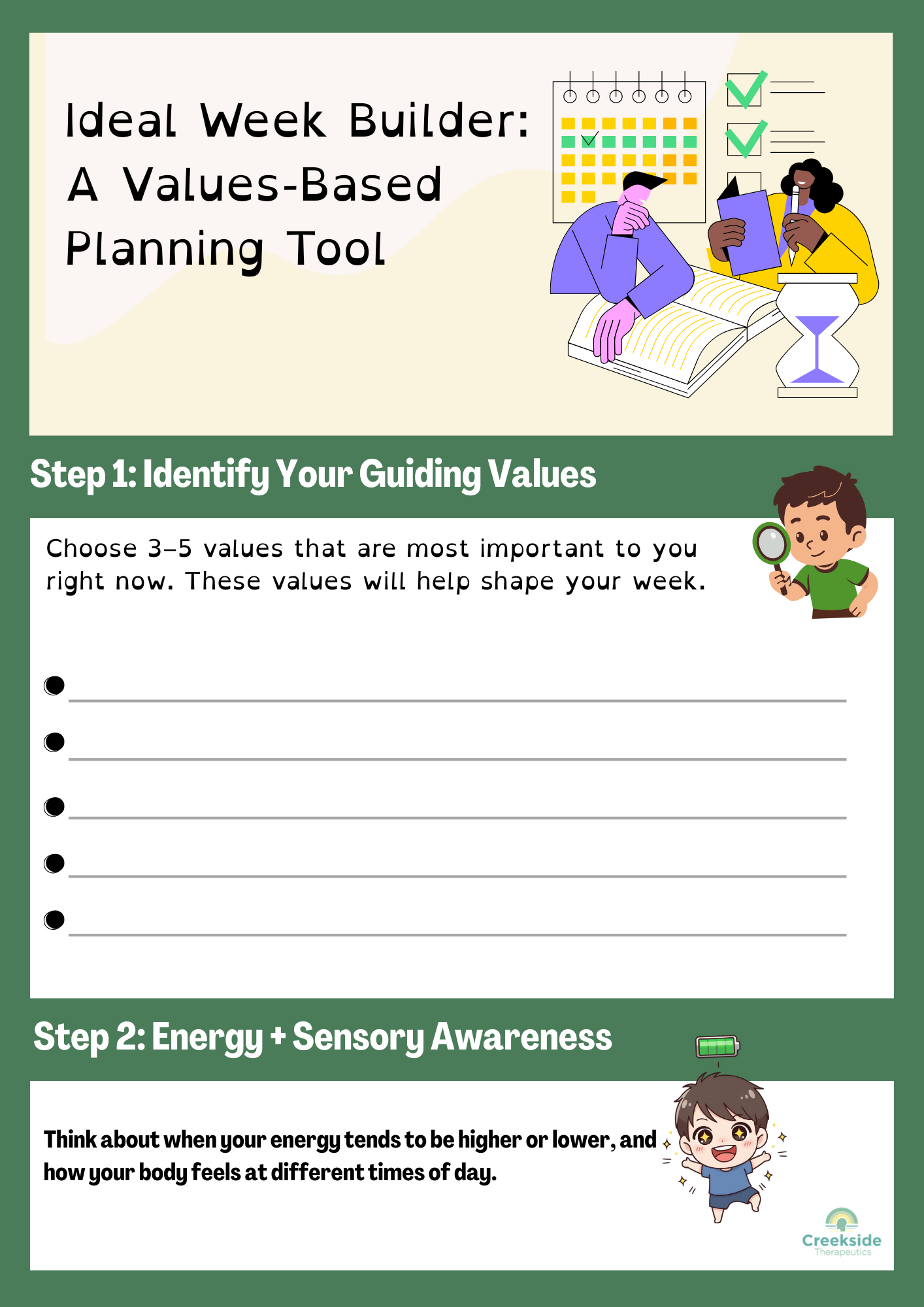 Ideal Week Builder: A Values-Based Planning Tool