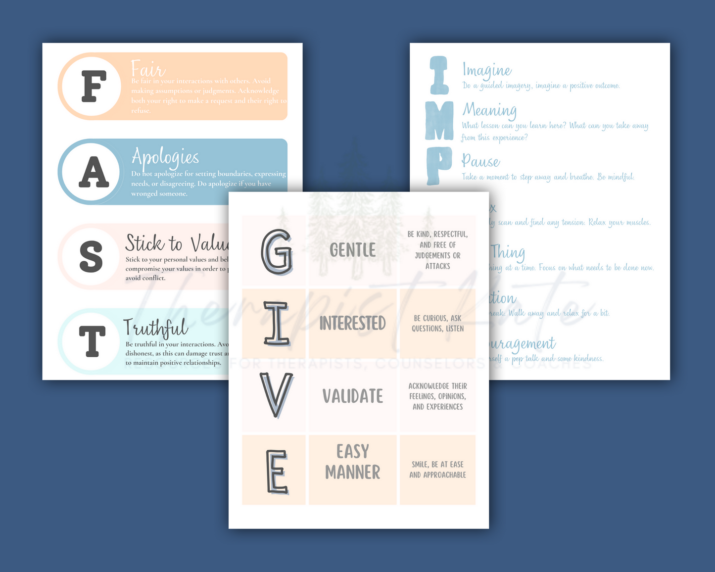 DBT Skills Handouts & Flashcards