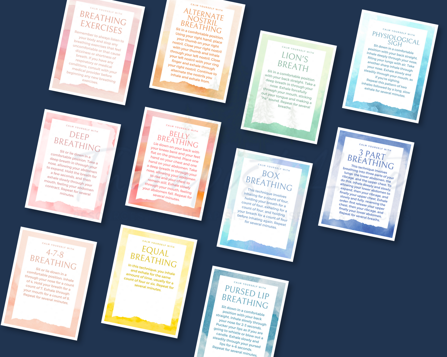 Breathing Exercise Cards