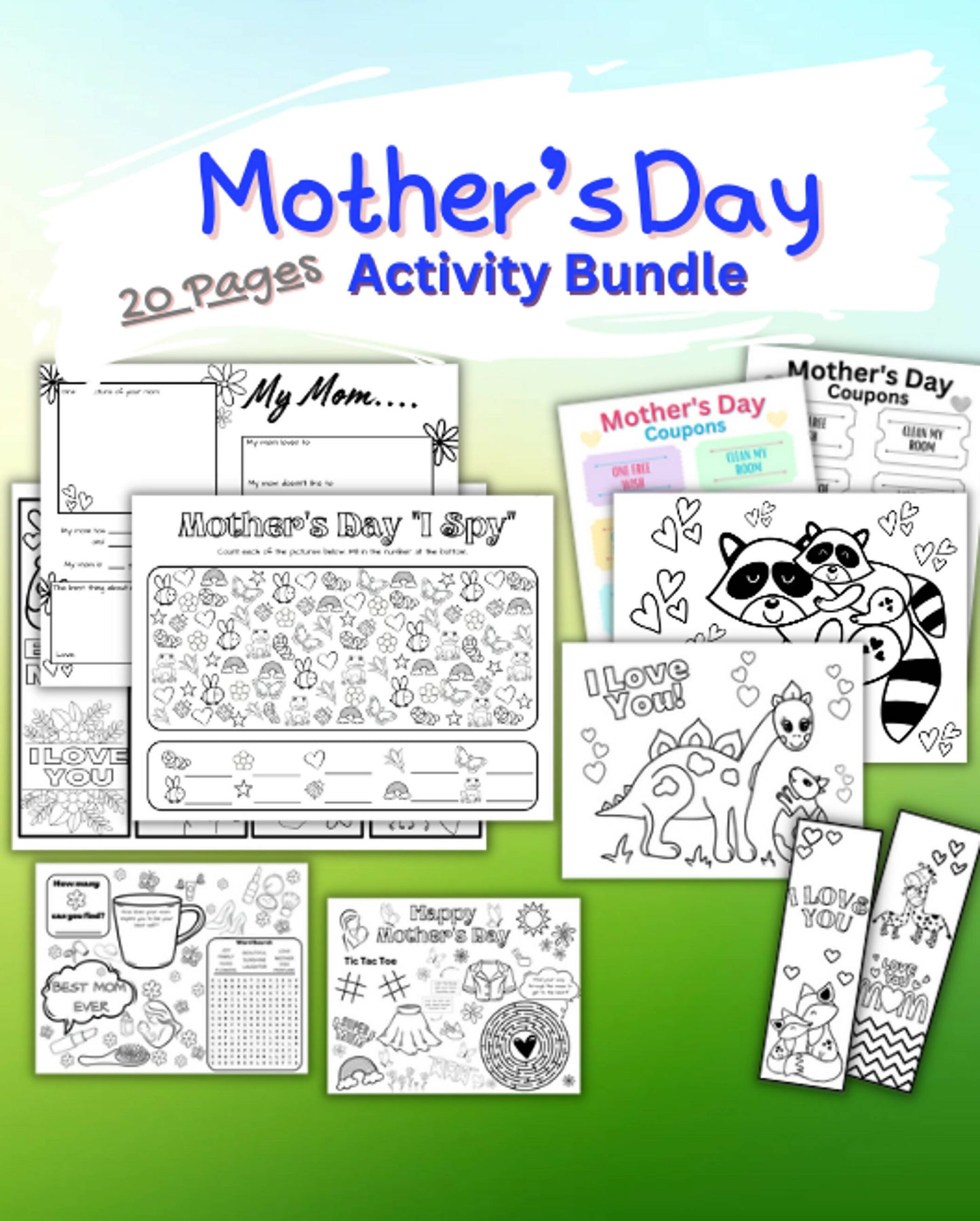 Mother's Day activities bundle