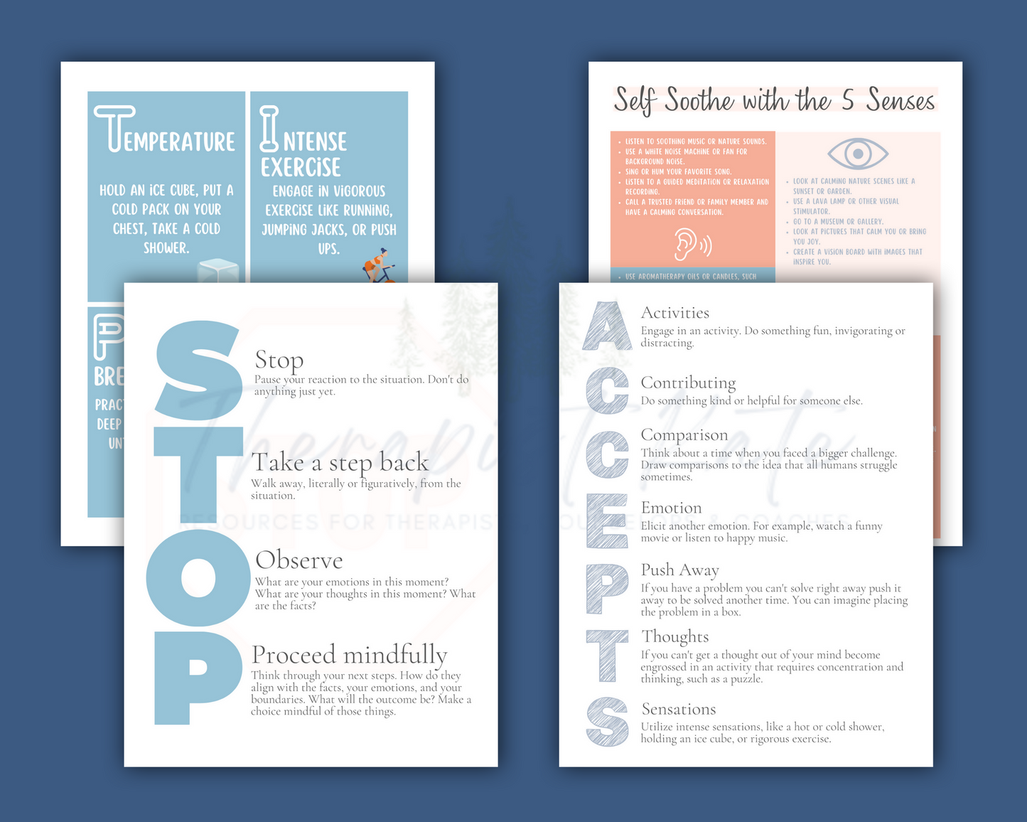 DBT Skills Handouts & Flashcards