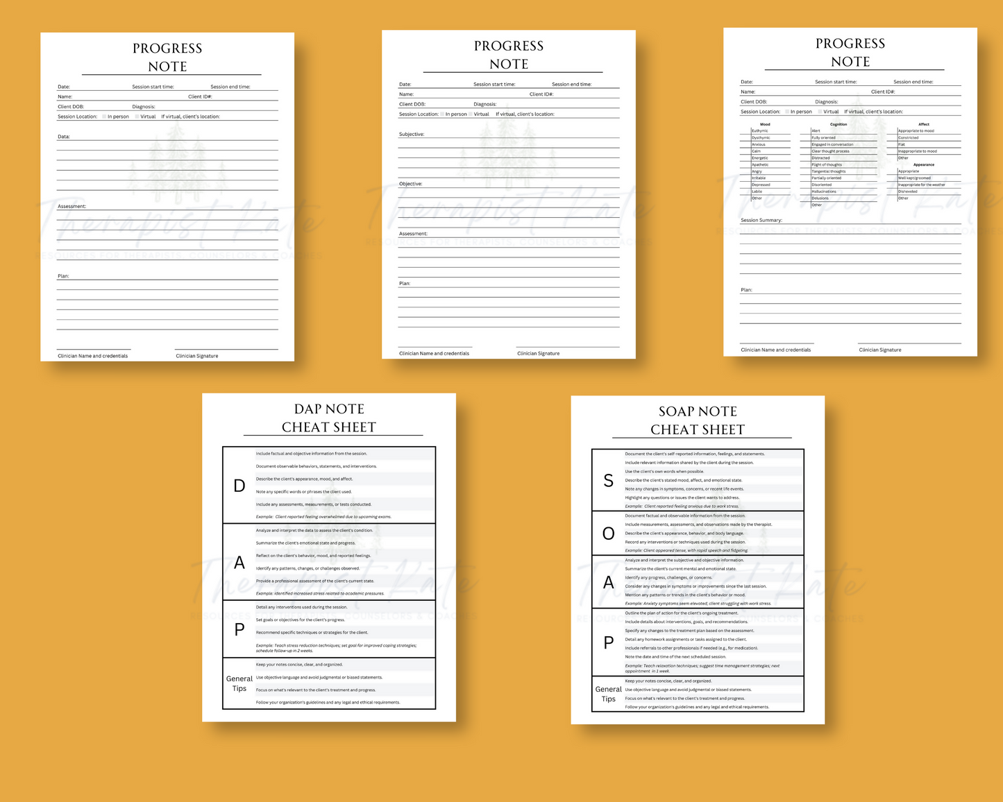 Progress Notes Bundle