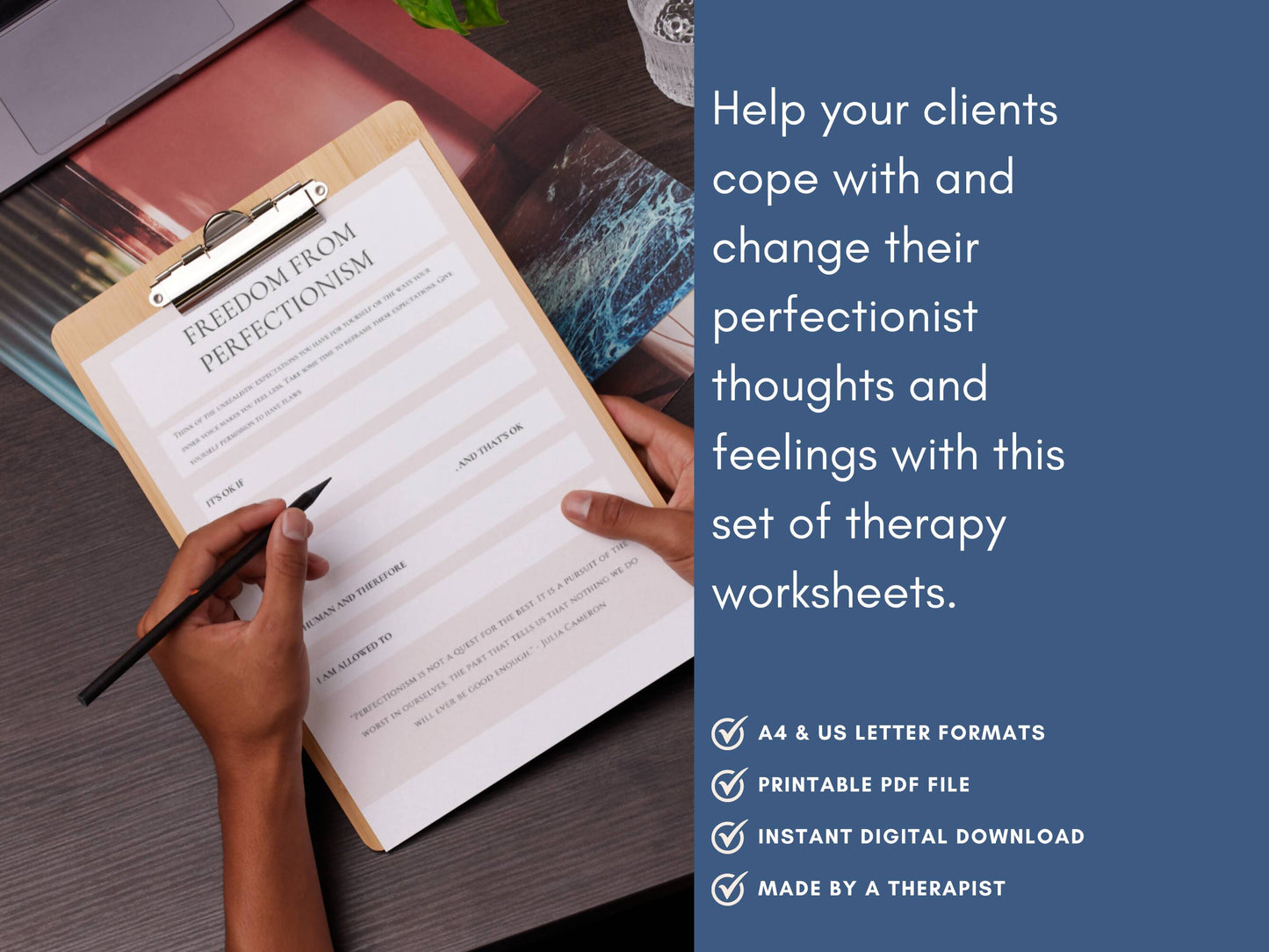 Perfectionism Worksheet Set
