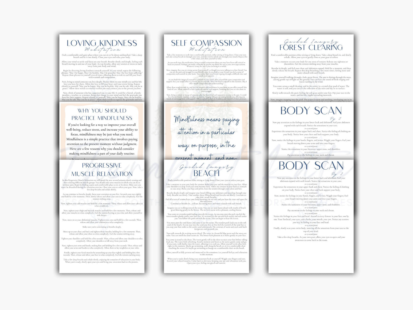 Mindfulness and Meditations