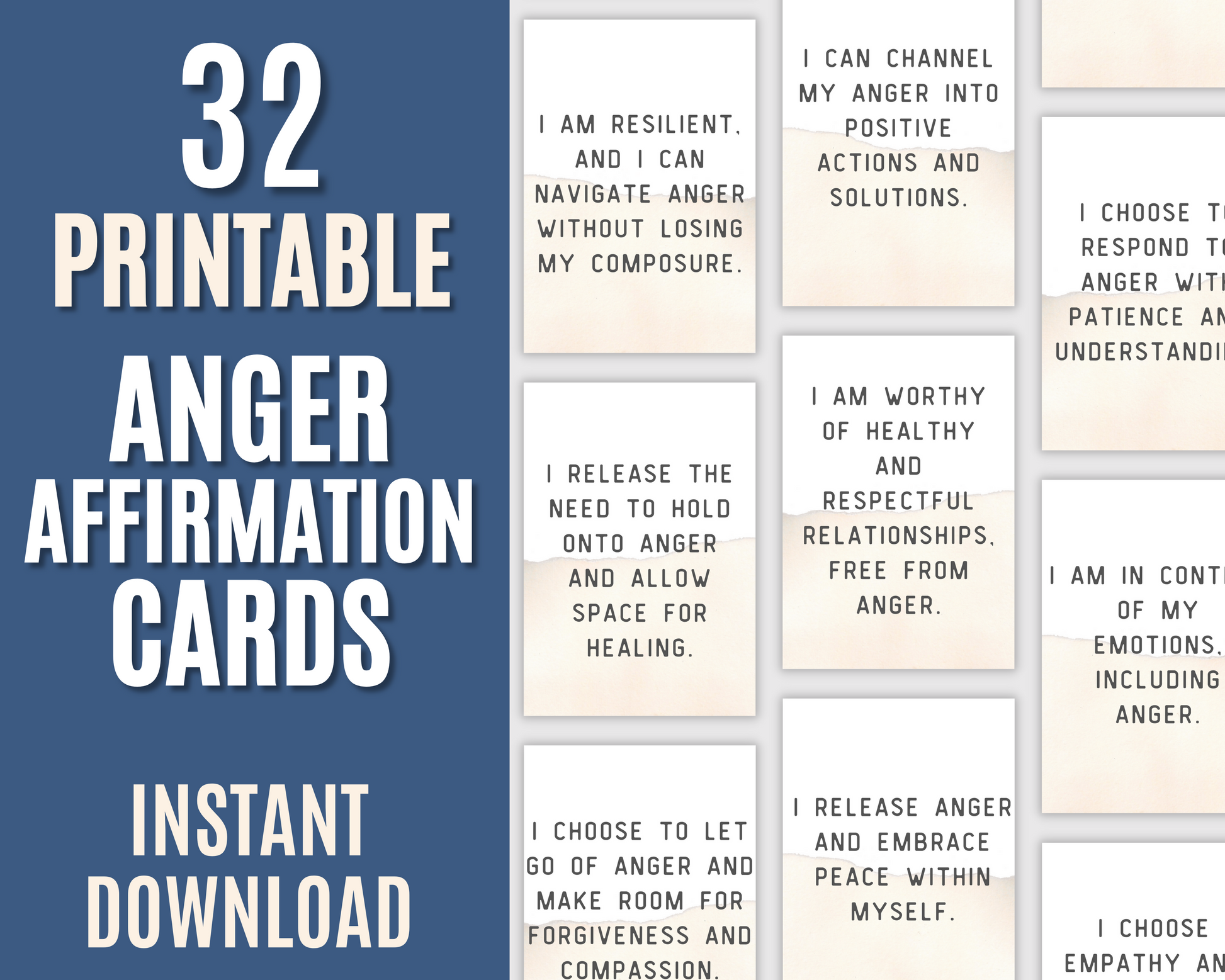 anger management cards