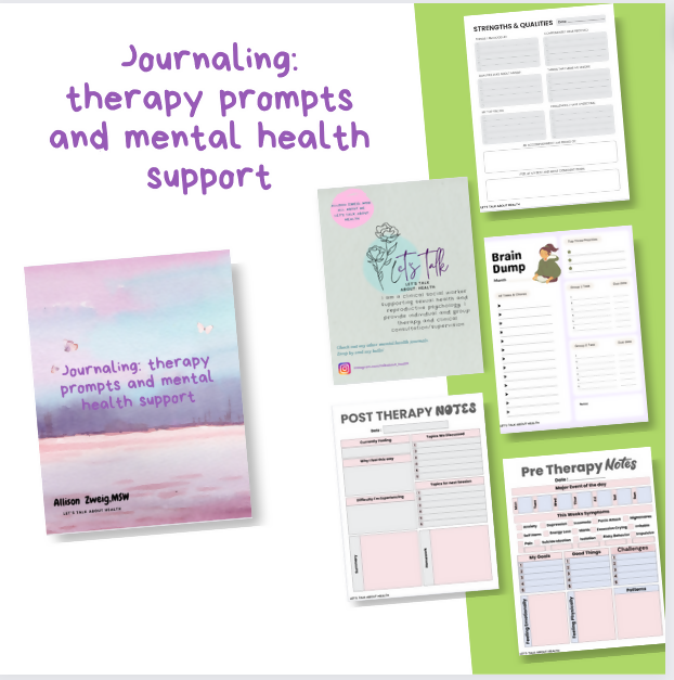 Therapy Journaling: Prompts and Mental Health Support, bundle