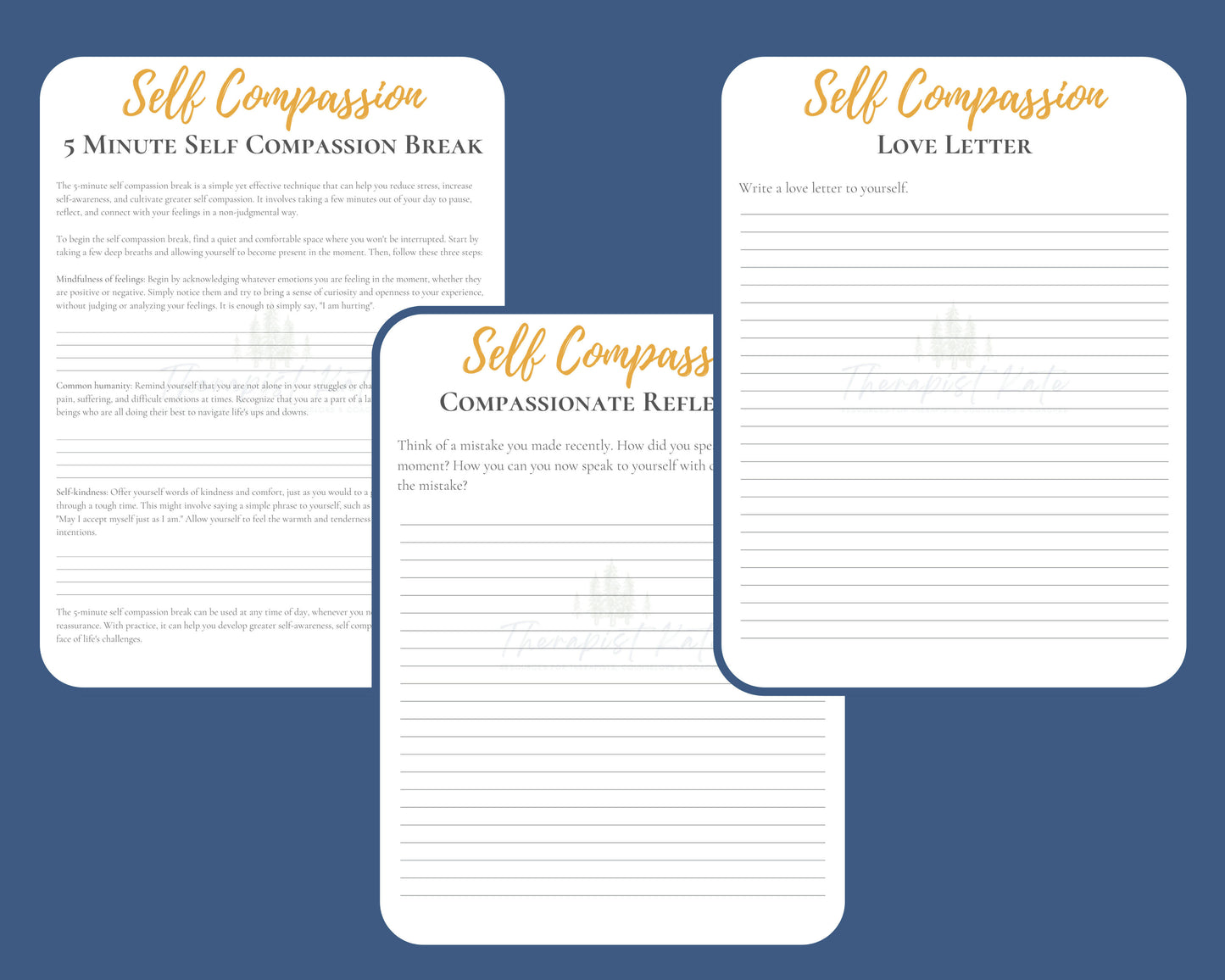Self Compassion Journal