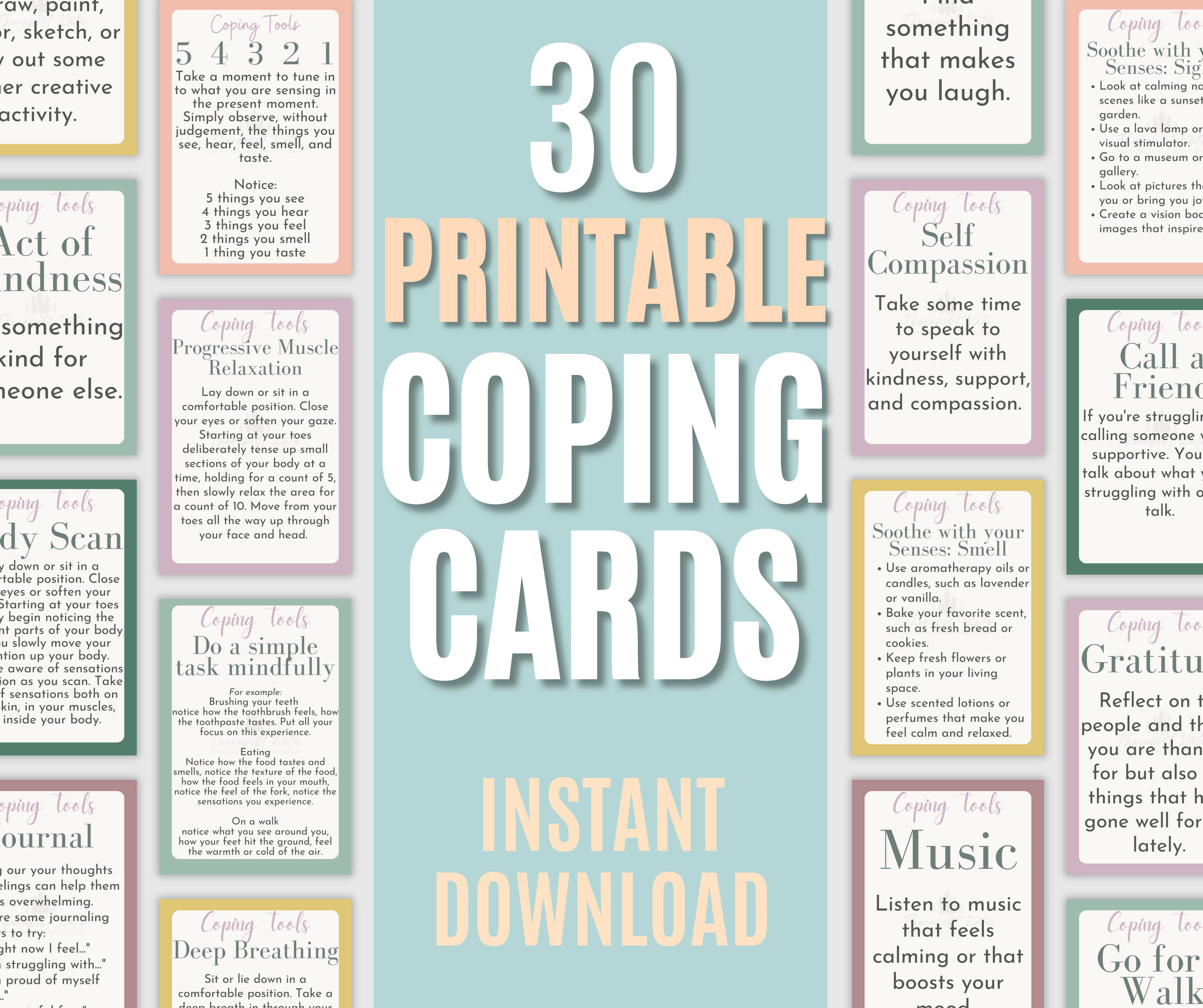 coping cards | enhance your clients' coping skills