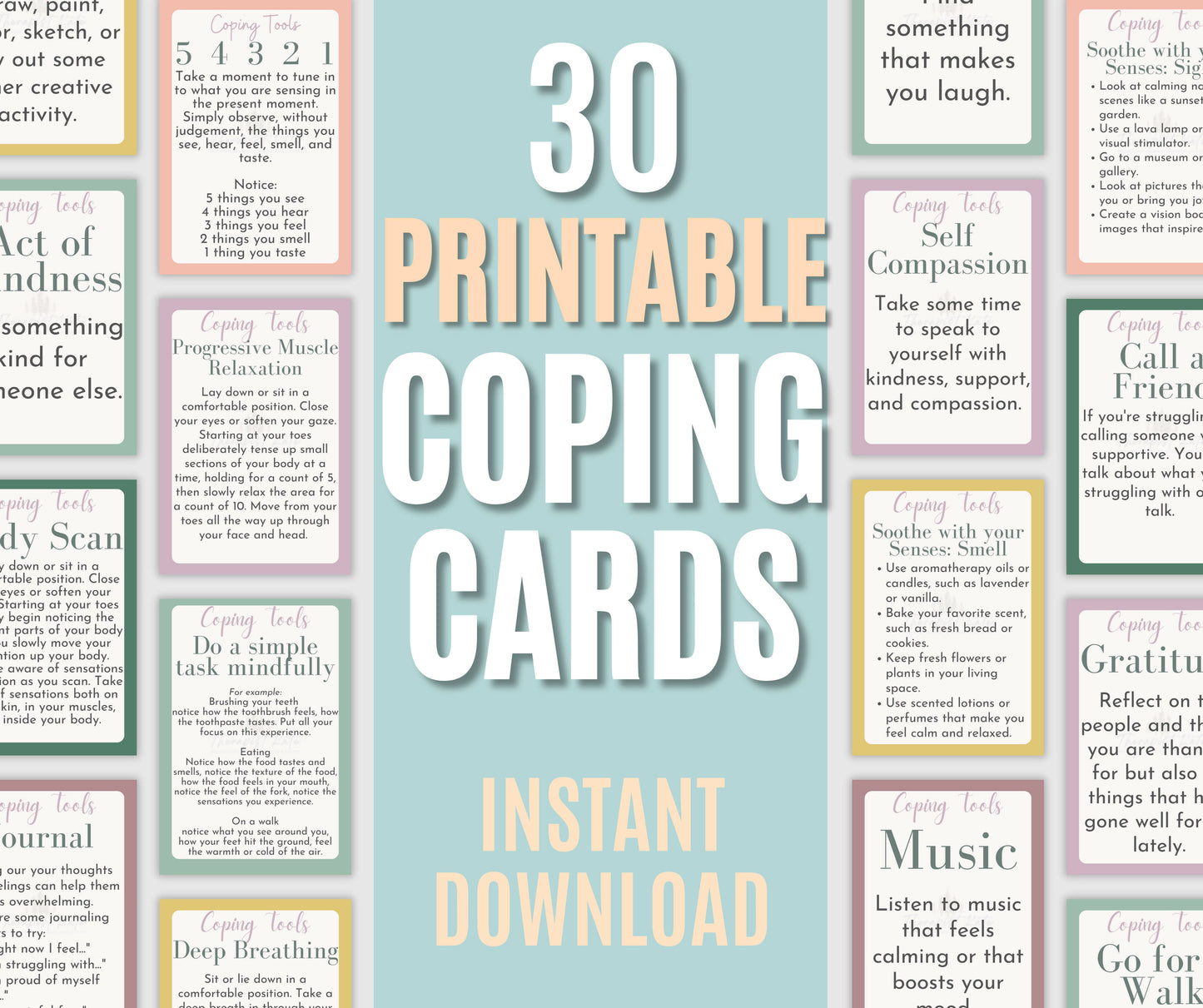 Printable Coping Cards