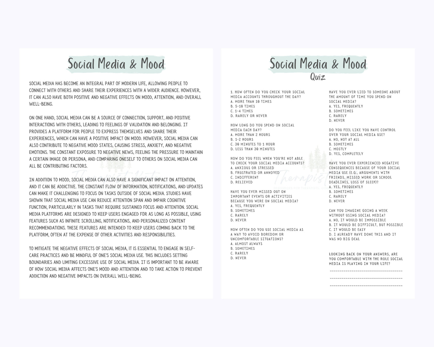 Social Media and Mood