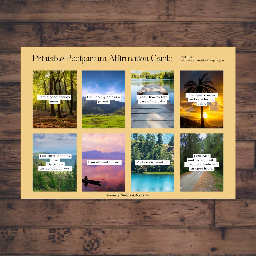 Postpartum Affirmation Cards