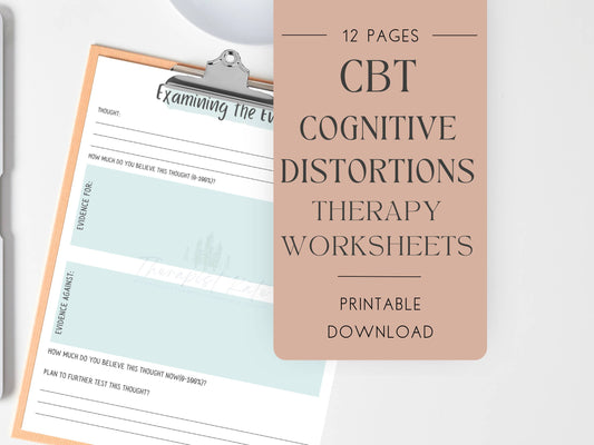 Cognitive Distortions Worksheet: Helping Clients Challenge Negative Thinking