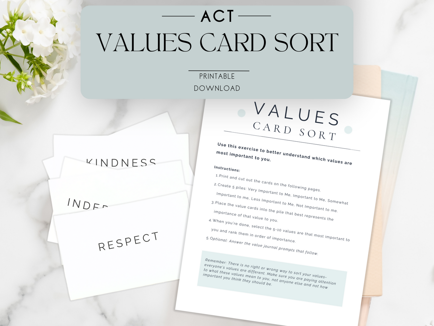 Values Card Box Values Card Sort