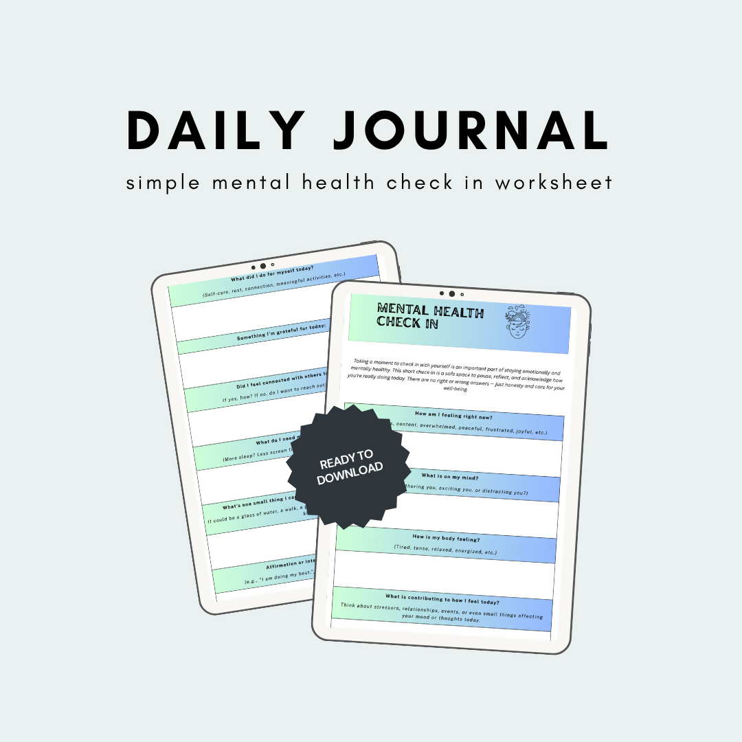 Mental Health Check-In and Journal