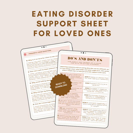 Eating Disorder Handout for Loved Ones