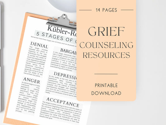 Grief Counseling Resource Bundle