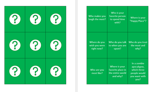 Guess What?! A Therapeutic Get To Know You Game