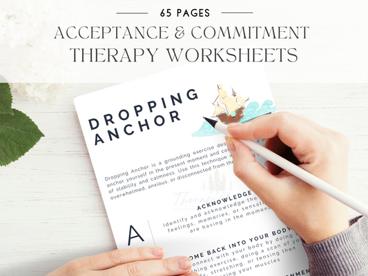 Acceptance and Commitment Therapy Worksheet Bundle
