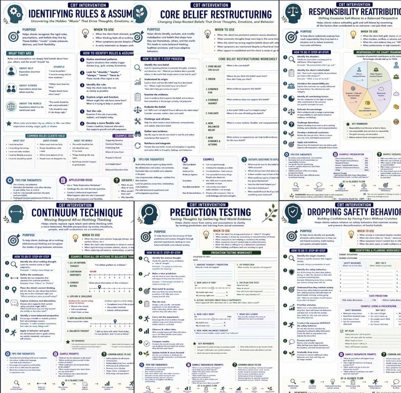 900+ Therapy Interventions for Therapists CBT DBT Act EFT Clinical Tools Case Conceptualization Treatment Planning and Session Resources