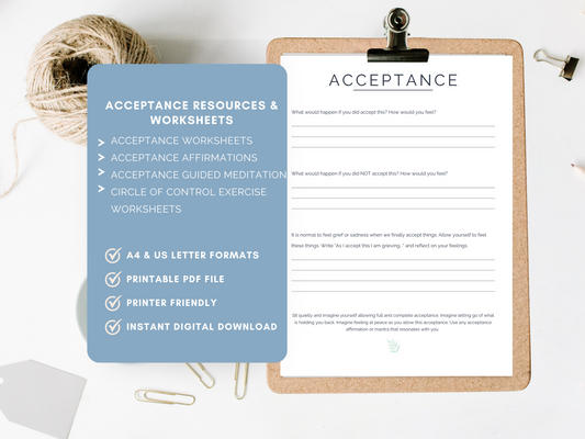 Acceptance Worksheets