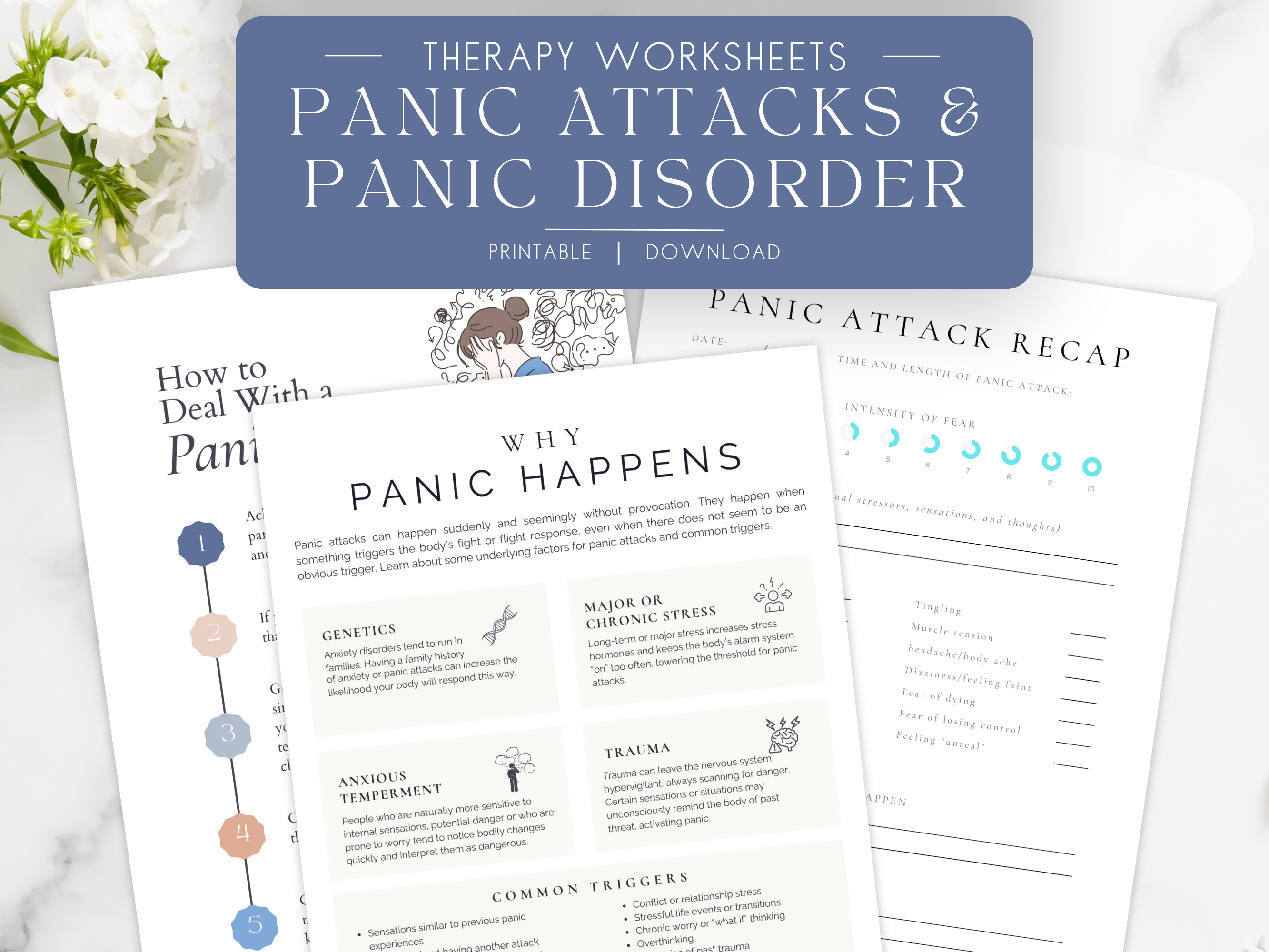 Panic Formulation Worksheets.pdf Panic Attack and Panic Disorder Printable Therapy Worksheets