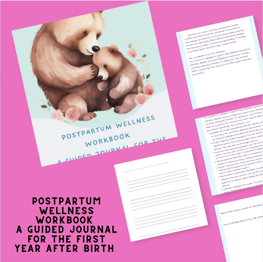Postpartum Wellness Journal | Guided Workbook for New Parents (PDF Download)
