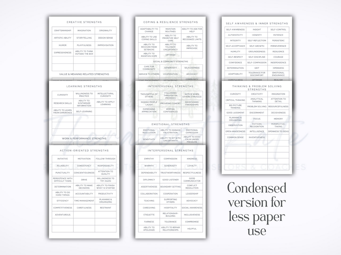 Strengths Card Sort