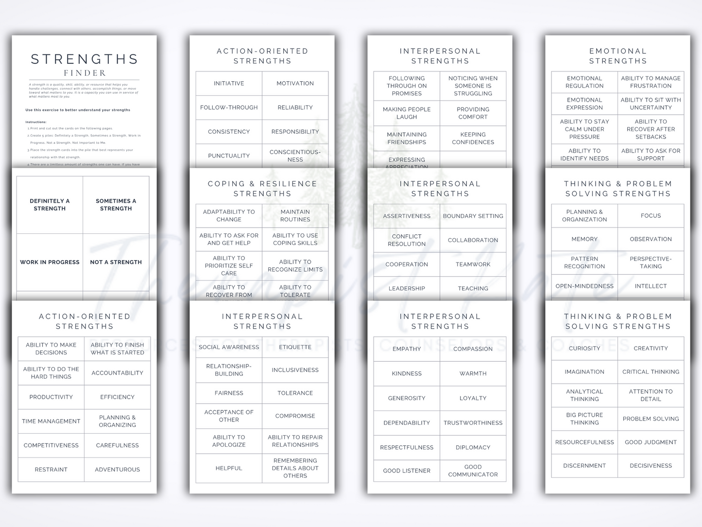 Strengths Card Sort