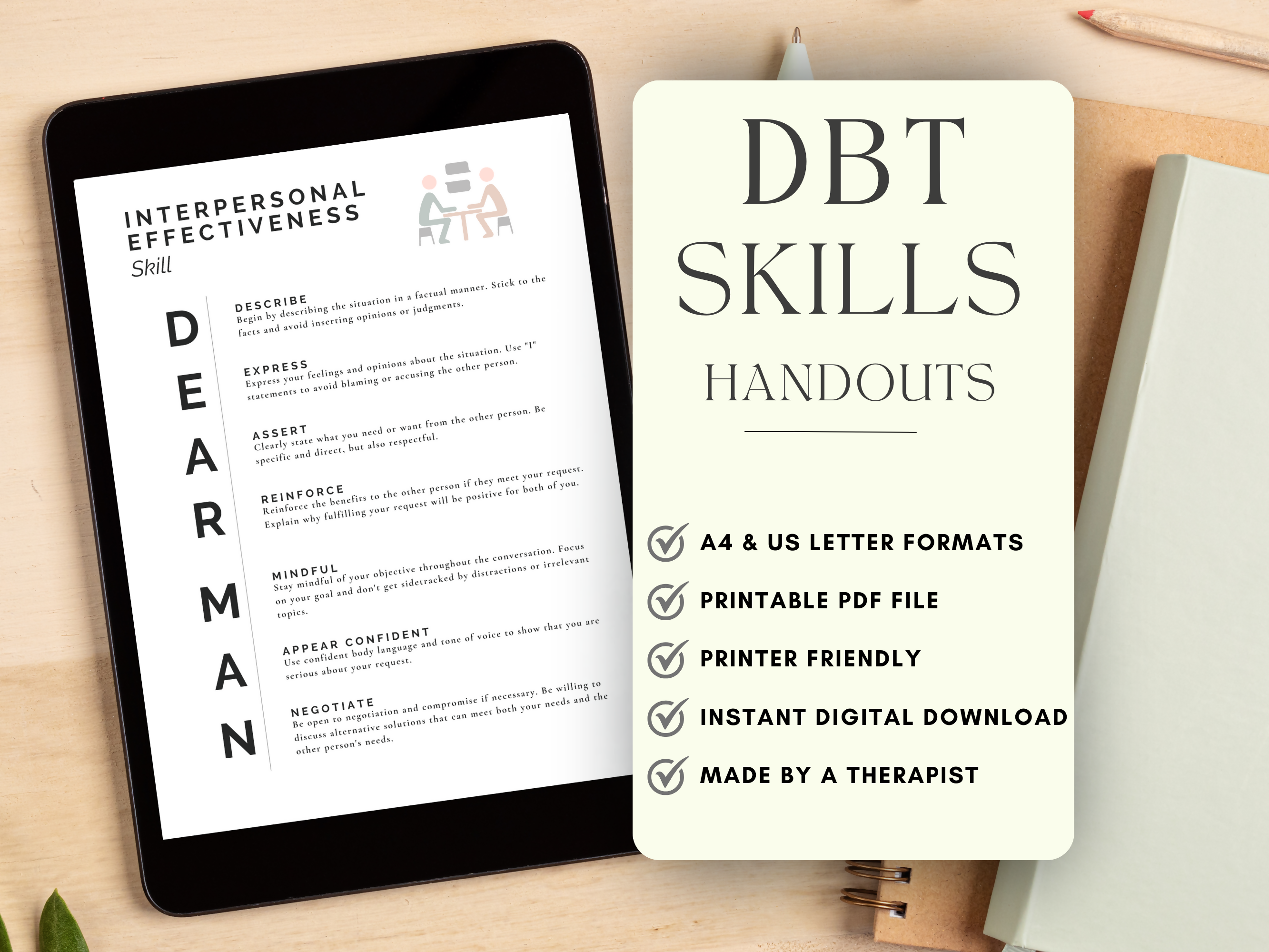DBT Skills Handout Bundle