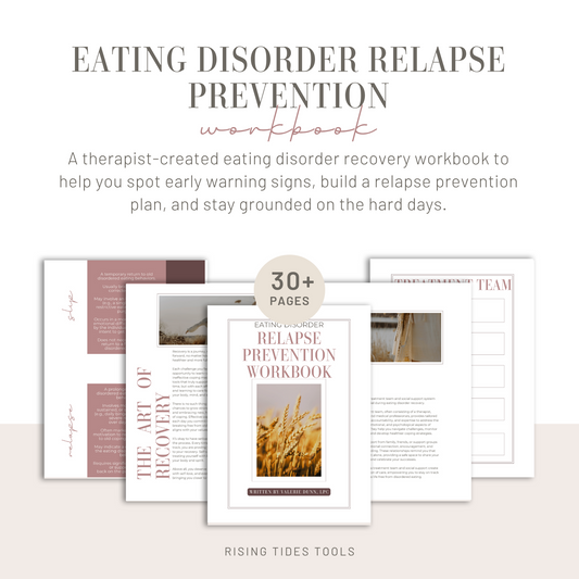 Eating Disorder Recovery Workbook | Relapse Prevention PDF | Body Trust & Coping Skills | Printable Digital Download