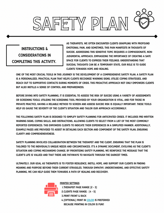 Safety Plan: Expanded