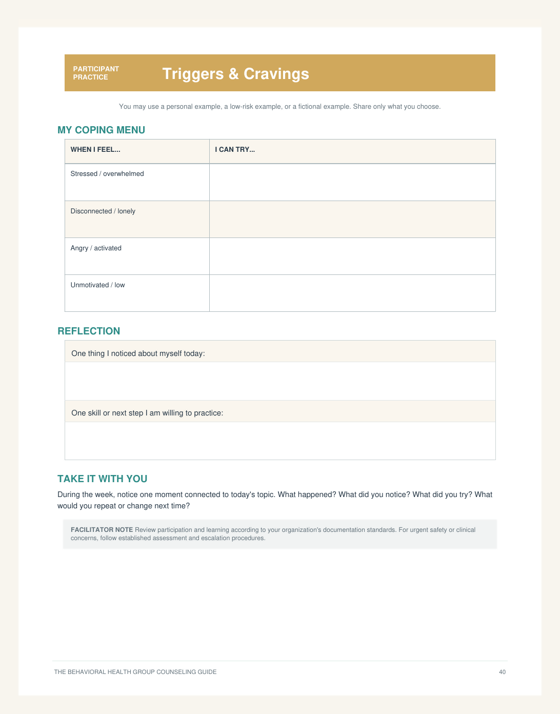 Behavioral Health Group Counseling Guide: 30 Mental Health & Substance Use Sessions + Worksheets