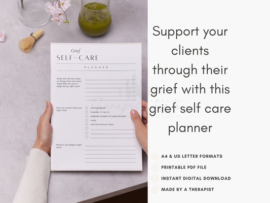 Grief Self Care Worksheets