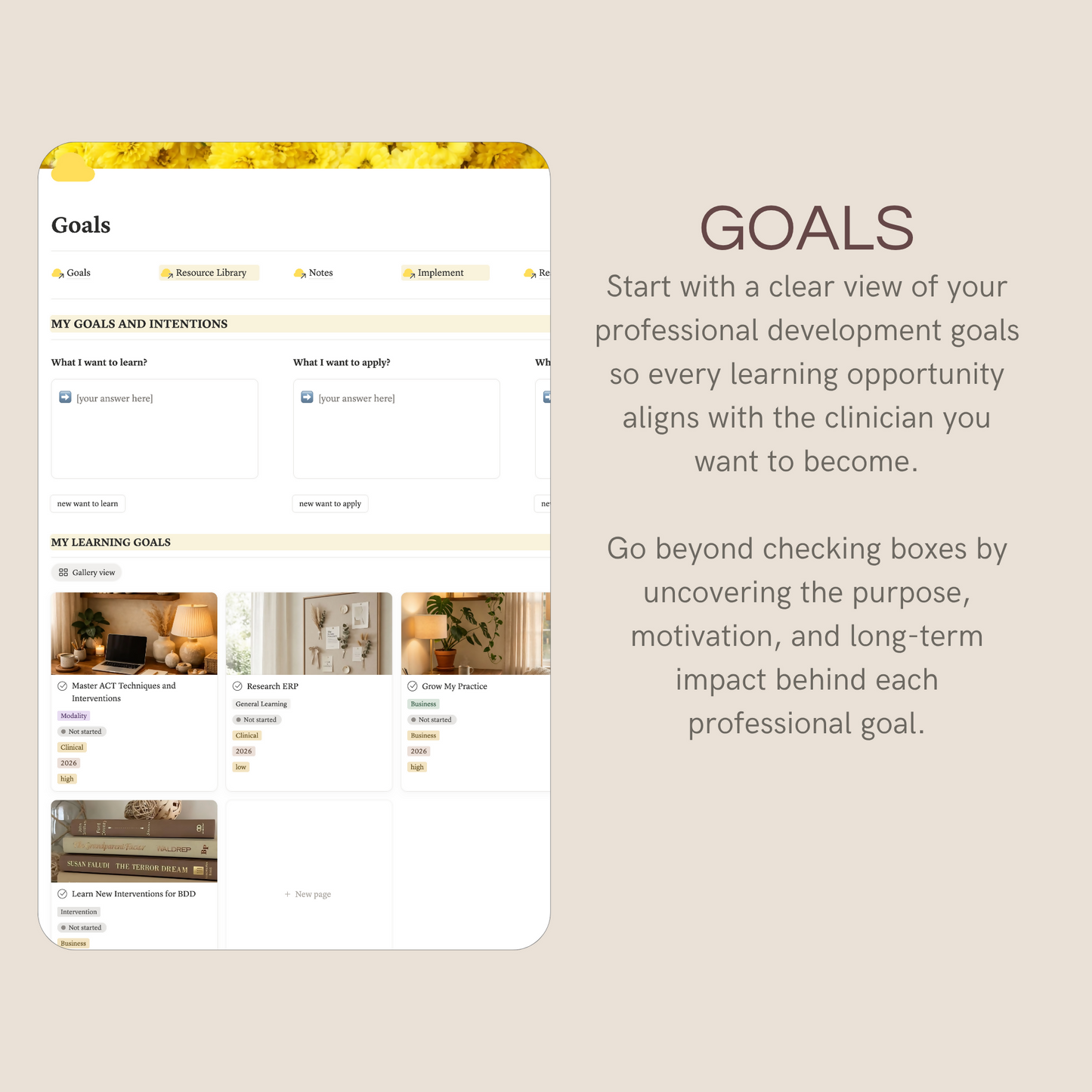 Professional Growth Studio | Notion Template