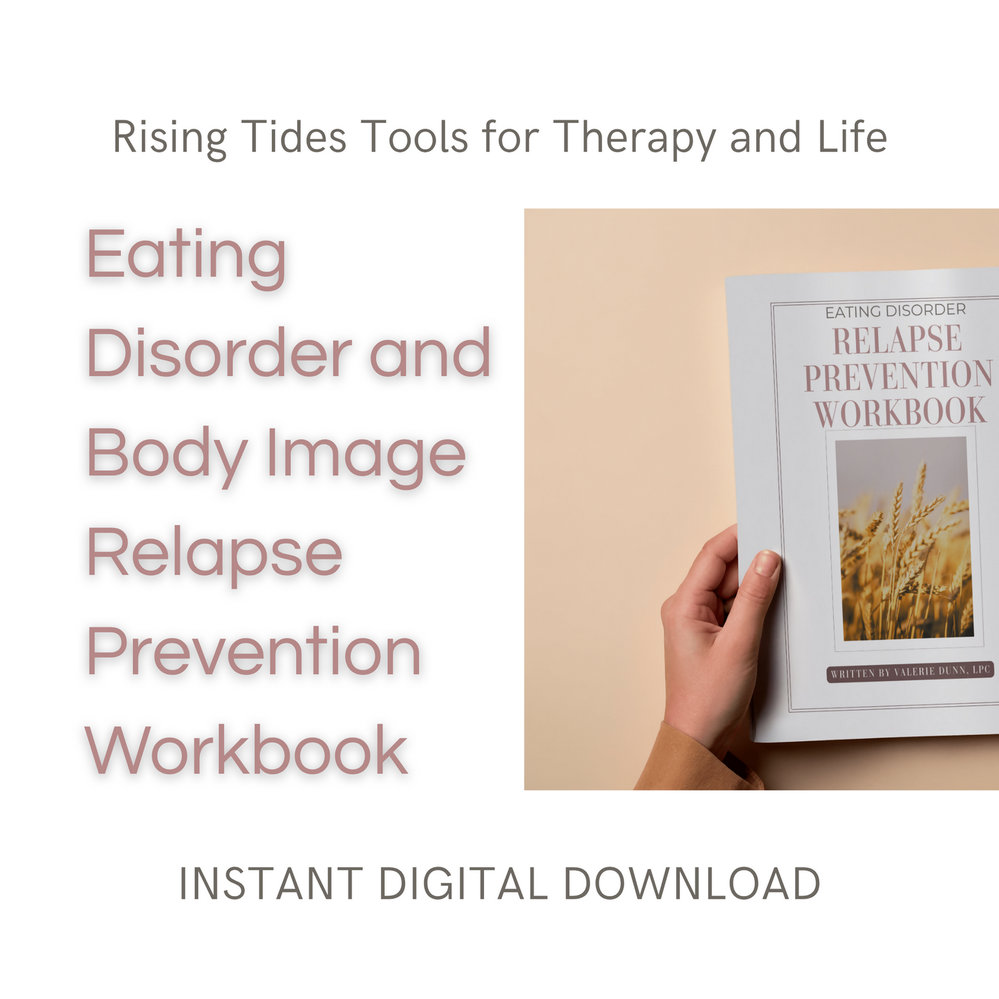 Eating Disorder Recovery Workbook | Relapse Prevention PDF | Body Trust & Coping Skills | Printable Digital Download
