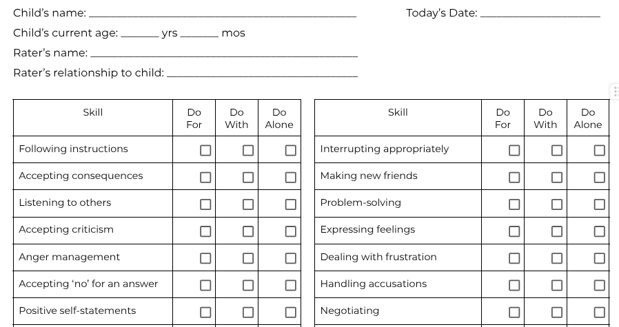 SEL Skills Assessment
