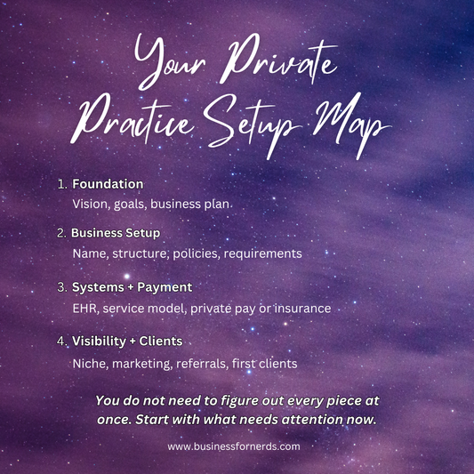 Start a Therapy Private Practice: Checklist + Marketing Map
