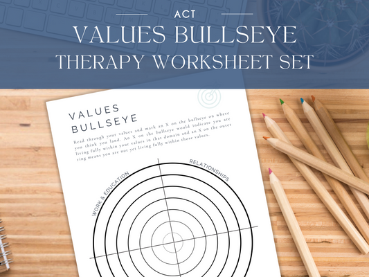 Values Bullseye Worksheet Set