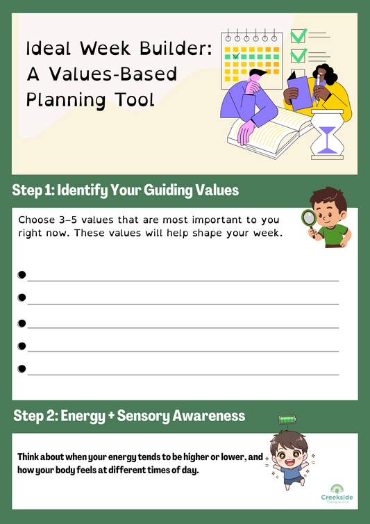 Ideal Week Builder: A Values-Based Planning Tool