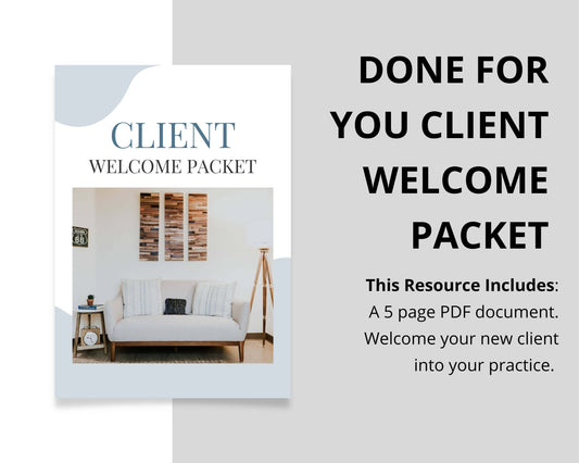 client welcome packet completely done for you